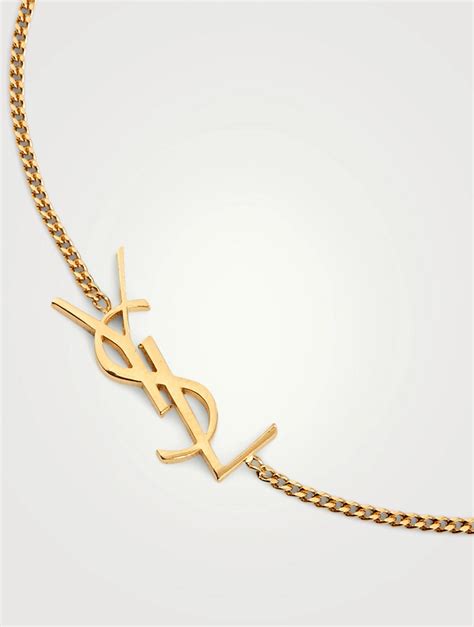 bracelet yves saint laurent femme cuir|saint laurent necklaces.